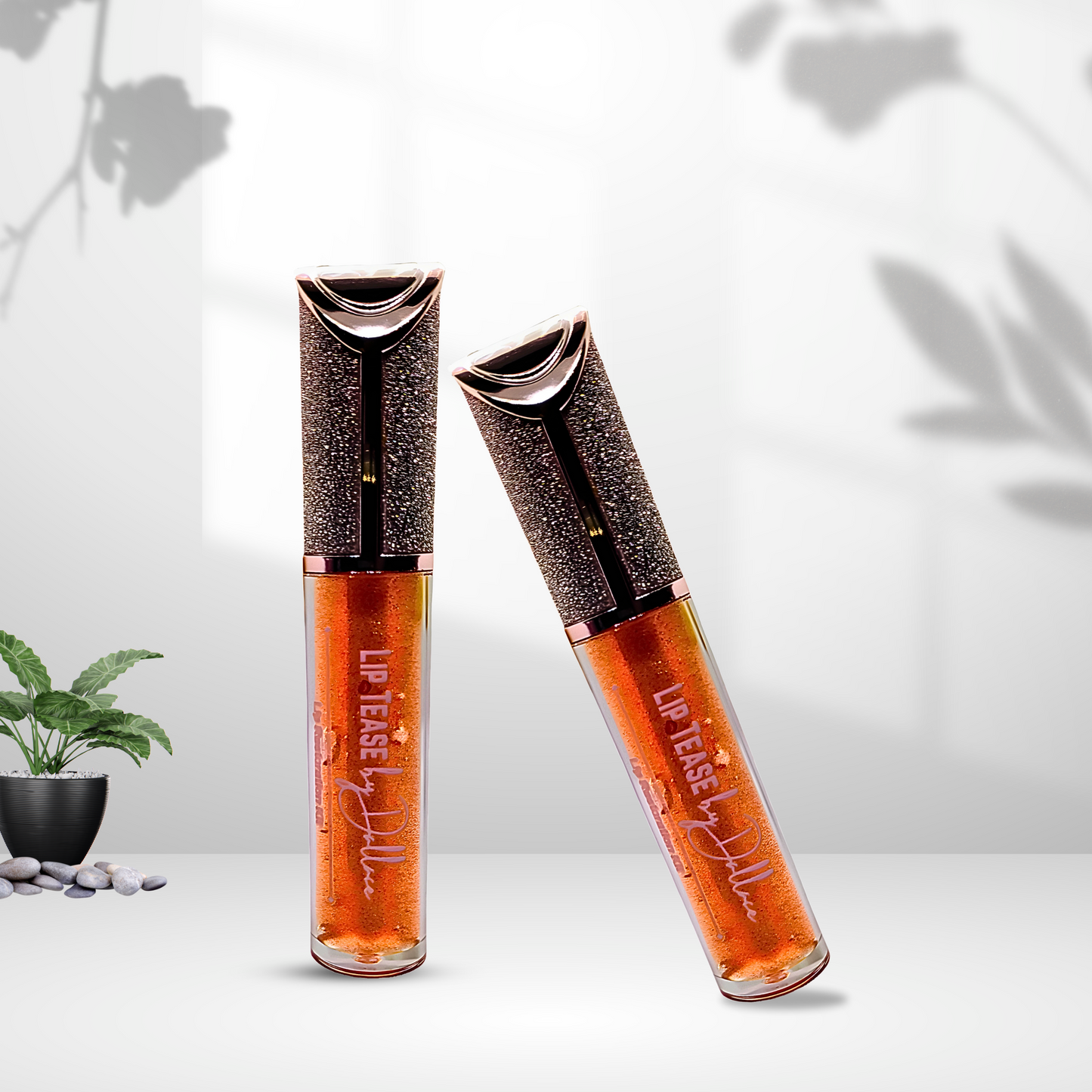 Flavor Lip Jelly Assorted Lip Gloss Lip Tease by Dallace Orange Sherbert