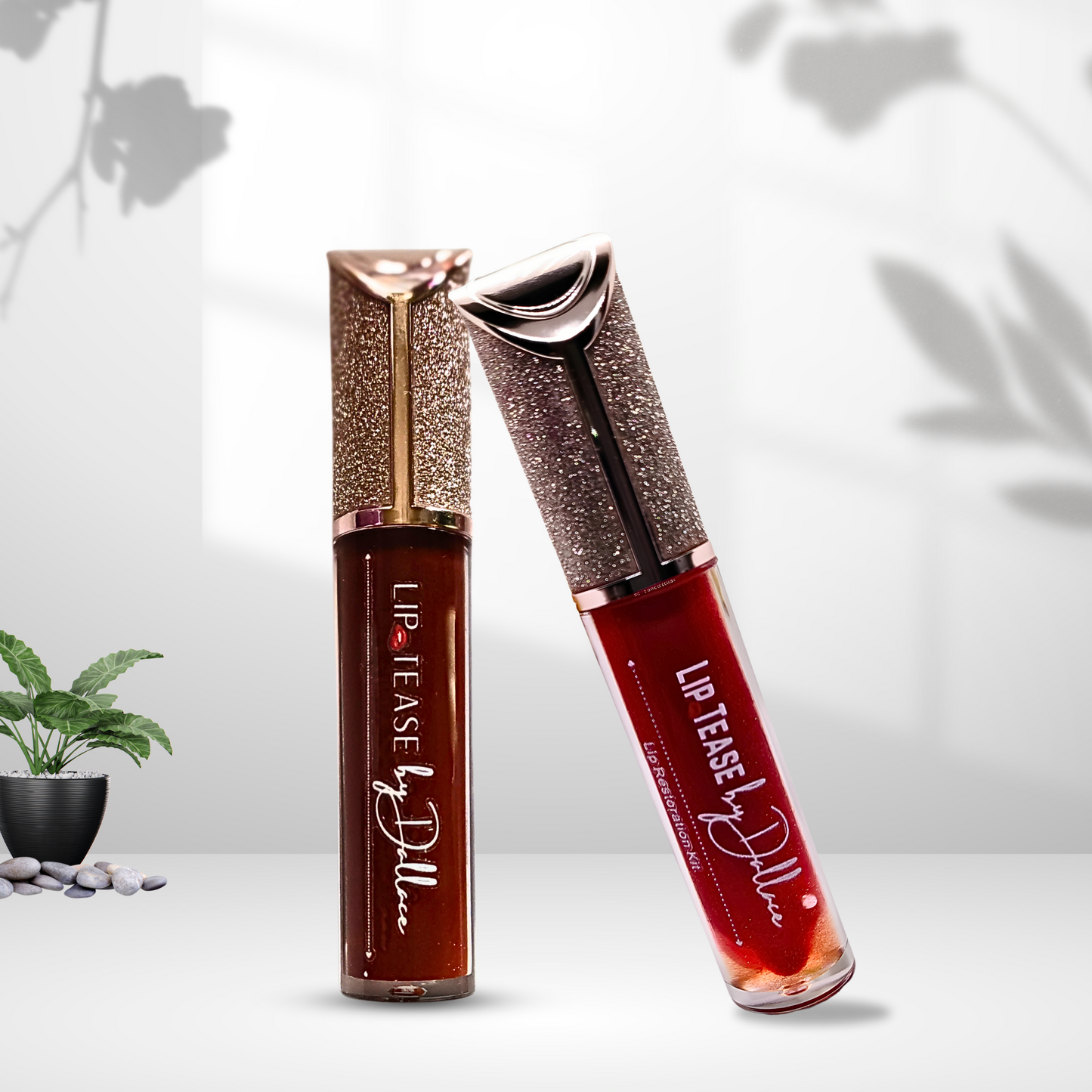 Color Change Pigmented Gloss Lip Gloss Lip Tease by Dallace Chocolate-Strawberry