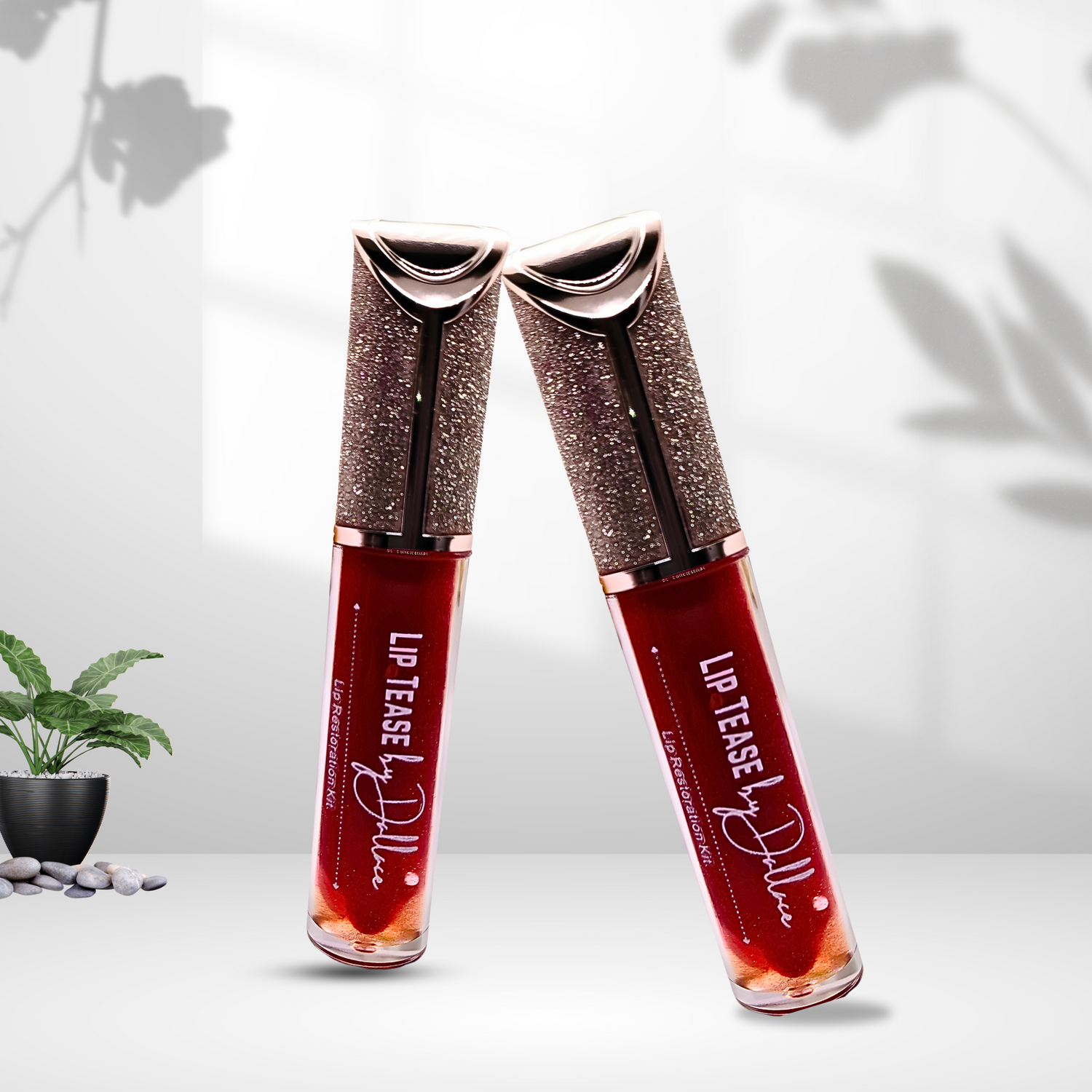 Color Change Pigmented Gloss Lip Gloss Lip Tease by Dallace Raging Red