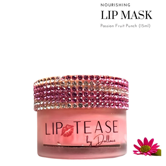 Nourishing Lip Mask Lip Mask Lip Tease by Dallace  Fruit Punch Lip Mask (bamboo bling top 15ml) Overnight Sleeping Mask 