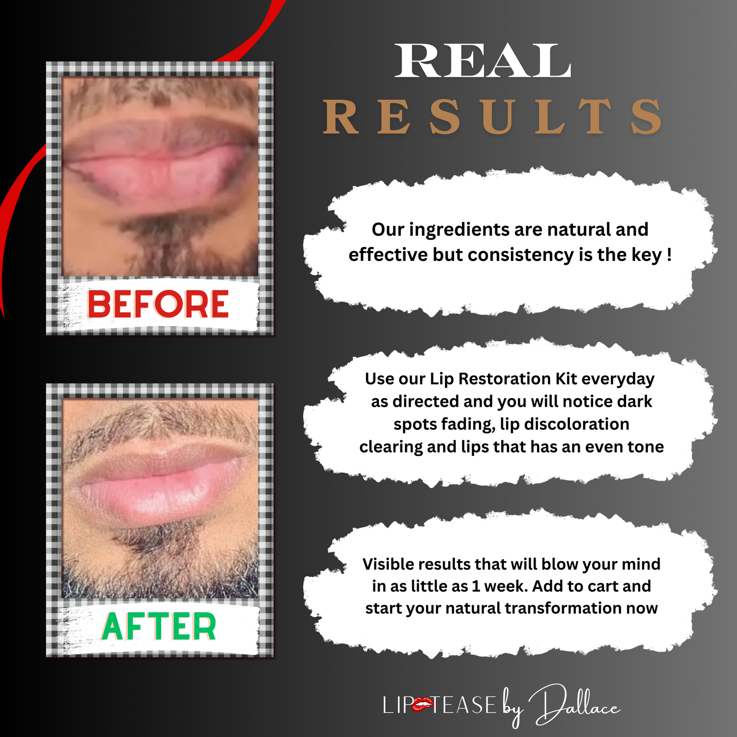 Lip Lightening Balm | For Men | Lip Tease by Dallace Lip Tease by Dallace Lip Lightening Balm | For Men | Lip Tease by Dallace Lip Tease by Dallace