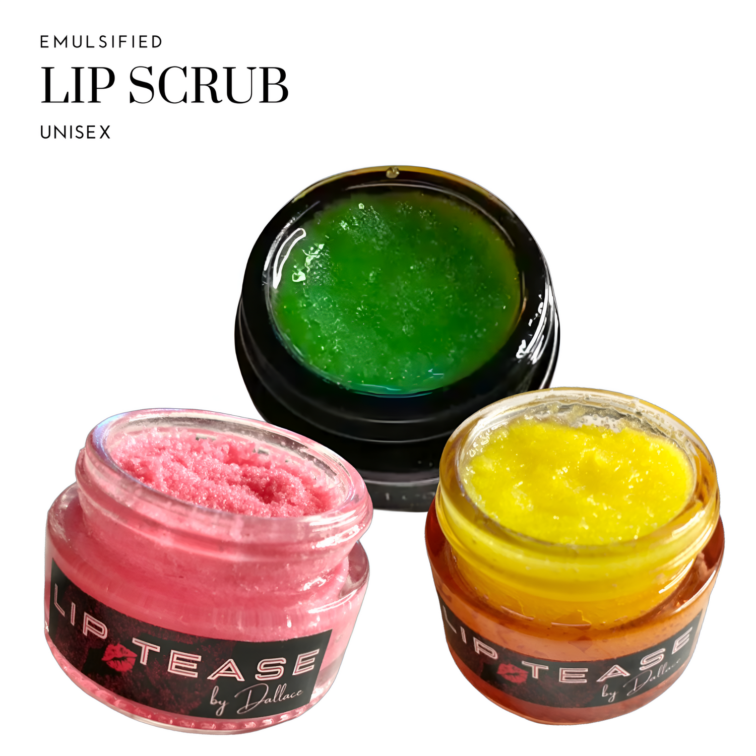 Emulsified Sugar Lip Scrub Lip Scrub Lip Tease by Dallace    